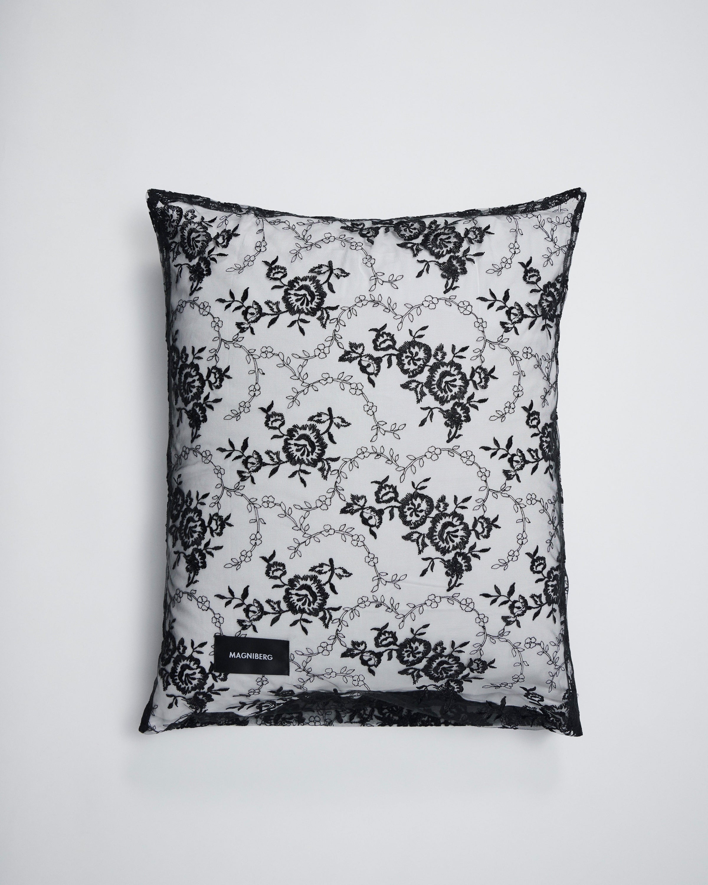 Rose pillow case | Black Lace